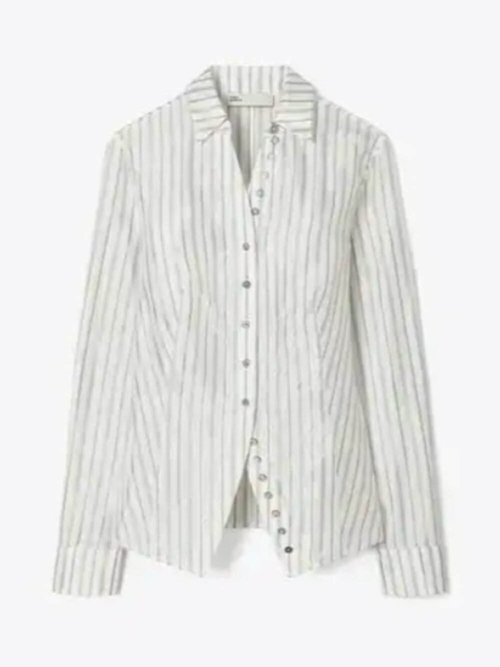 NWOT Tory Burch Striped Cinched Shirt Size 8